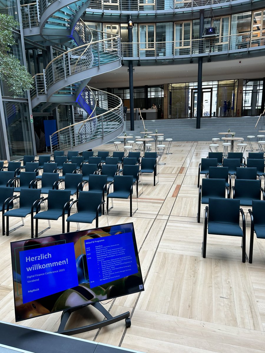 Kevin Hackl (@kevin_hackl) on Twitter photo Speaker and partner eve about to start. #digifin23 let‘s do this. <a href="/Bitkom_Finance/">Bitkom_Finance</a> <a href="/Bitkom_Insure/">Bitkom_InsurTech</a> <a href="/bitkom_block/">Bitkom_Blockchain</a> Speaker and partner eve about to start. #digifin23 let‘s do this. <a href="/Bitkom_Finance/">Bitkom_Finance</a> <a href="/Bitkom_Insure/">Bitkom_InsurTech</a> <a href="/bitkom_block/">Bitkom_Blockchain</a>