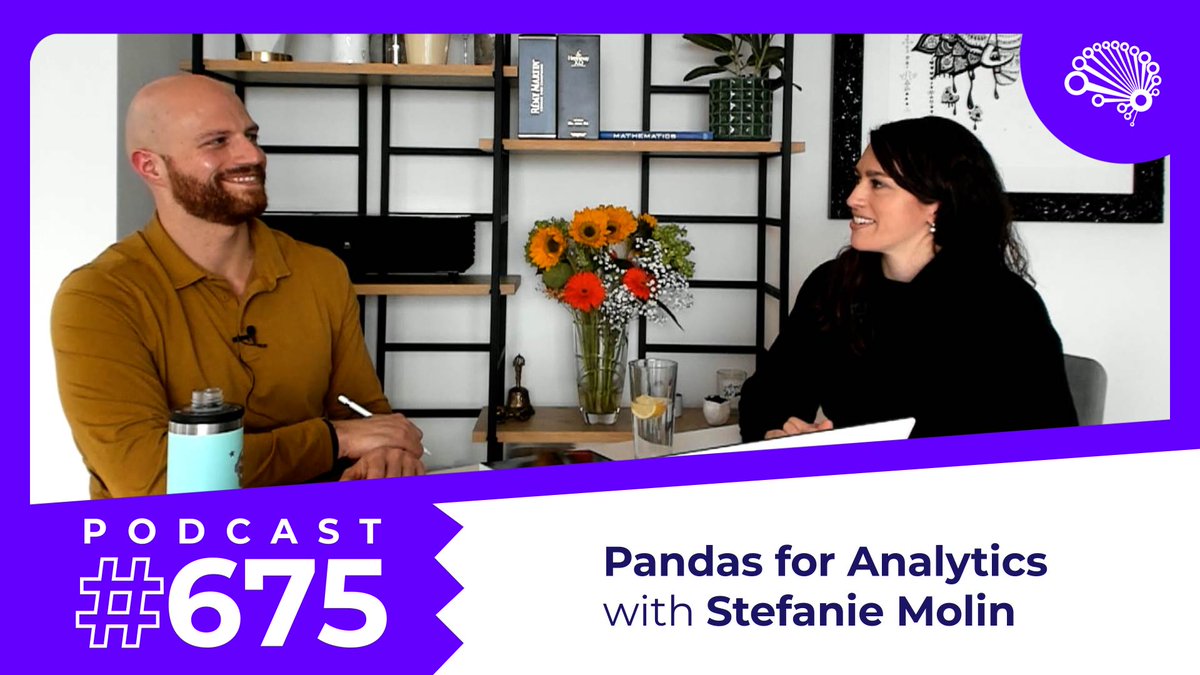 JonKrohnLearns's tweet image. Today&apos;s #SuperDataScience episode is jam-packed with practical tips on using the Pandas library in Python for data analysis and visualization. 

Super-sharp @StefanieMolin — a bestselling author and sought-after instructor on these topics — is our guide.

Watch here:…