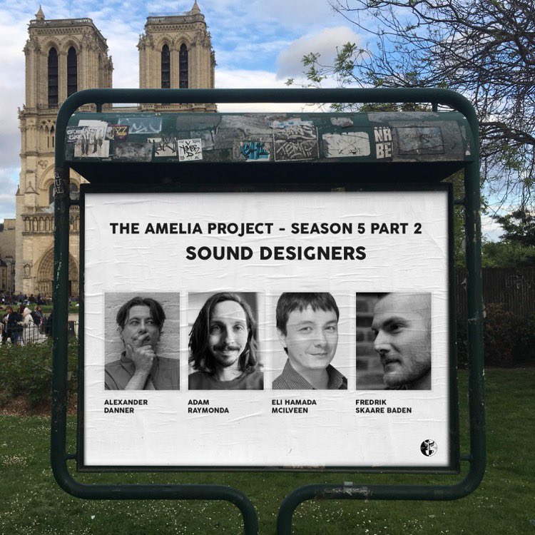 The Amelia Project (@amelia_podcast) on Twitter photo Season 5 Part 2 takes us all over the world, to some very unusual locations… These are vividly brought to life by our amazing sound design team! <a href="/alexanderdanner/">Alexander Danner</a> <a href="/adamraymonda/">Adam Raymonda</a> <a href="/forgeryleague/">Eli Hamada McIlveen</a> <a href="/freddibi/">Fredrik Baden</a>
#sounddesign #audiodrama #theameliaproject Season 5 Part 2 takes us all over the world, to some very unusual locations… These are vividly brought to life by our amazing sound design team! <a href="/alexanderdanner/">Alexander Danner</a> <a href="/adamraymonda/">Adam Raymonda</a> <a href="/forgeryleague/">Eli Hamada McIlveen</a> <a href="/freddibi/">Fredrik Baden</a>
#sounddesign #audiodrama #theameliaproject