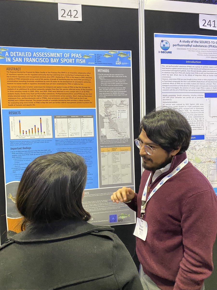 Dr. Rebecca Sutton (@beckysuttonphd) on Twitter photo Miguel Méndez shares <a href="/sfei_asc/">SFEI - ASC</a> science on #PFAS in SF Bay fish at #SETACDublin
These #ForeverChemicals are persisting in Bay sport fish at levels that could be a health concern for frequent fish consumers. Miguel Méndez shares <a href="/sfei_asc/">SFEI - ASC</a> science on #PFAS in SF Bay fish at #SETACDublin
These #ForeverChemicals are persisting in Bay sport fish at levels that could be a health concern for frequent fish consumers.