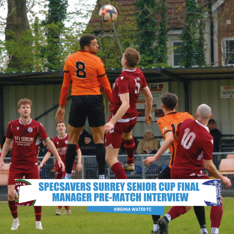surreyfa's tweet photo. Ahead of tomorrow's @Specsavers Surrey Senior Cup final between Virginia Water and @MetPoliceFC, we spoke to Water's boss Adam Bessent as he looks forward to the match💬⚽️

Read the full interview here👇