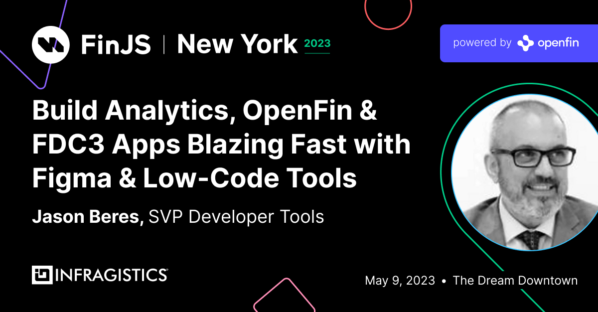 openfintech's tweet image. 📣 NEW SPEAKER: Jason Beres, SVP of Developer Tools at @infragistics will be speaking at #FinJS NY! 

Join the demo to explore how tools like Figma &amp;amp; App Builder, combined with the power of OpenFin &amp;amp; #FDC3, enable blazing-fast product delivery.

hubs.li/Q01NmgD-0