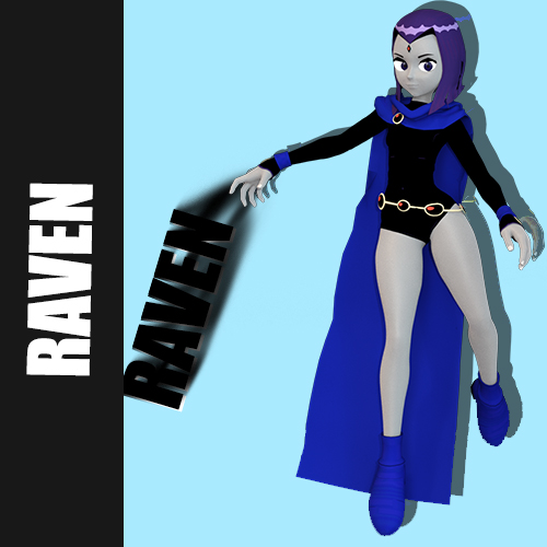 Teen titans Raven - Download Free 3D model by Gajk.Mv (@Gajk.Mv) [3a93d2a]