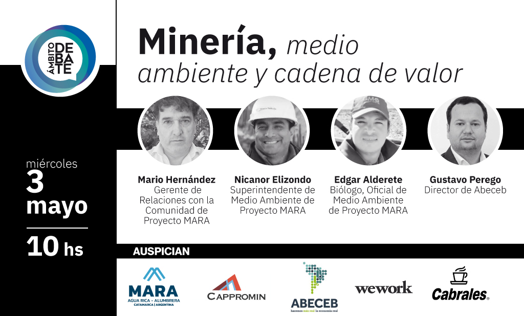 📆 Mañana en Ámbito Debate: "Minería, medio ambiente y cadena de valor"

👉🏻¡Conocé a los integrantes!

▶Seguilo en vivo por debate.ambito.com

#AmbitoDebate #Sustentabilidad