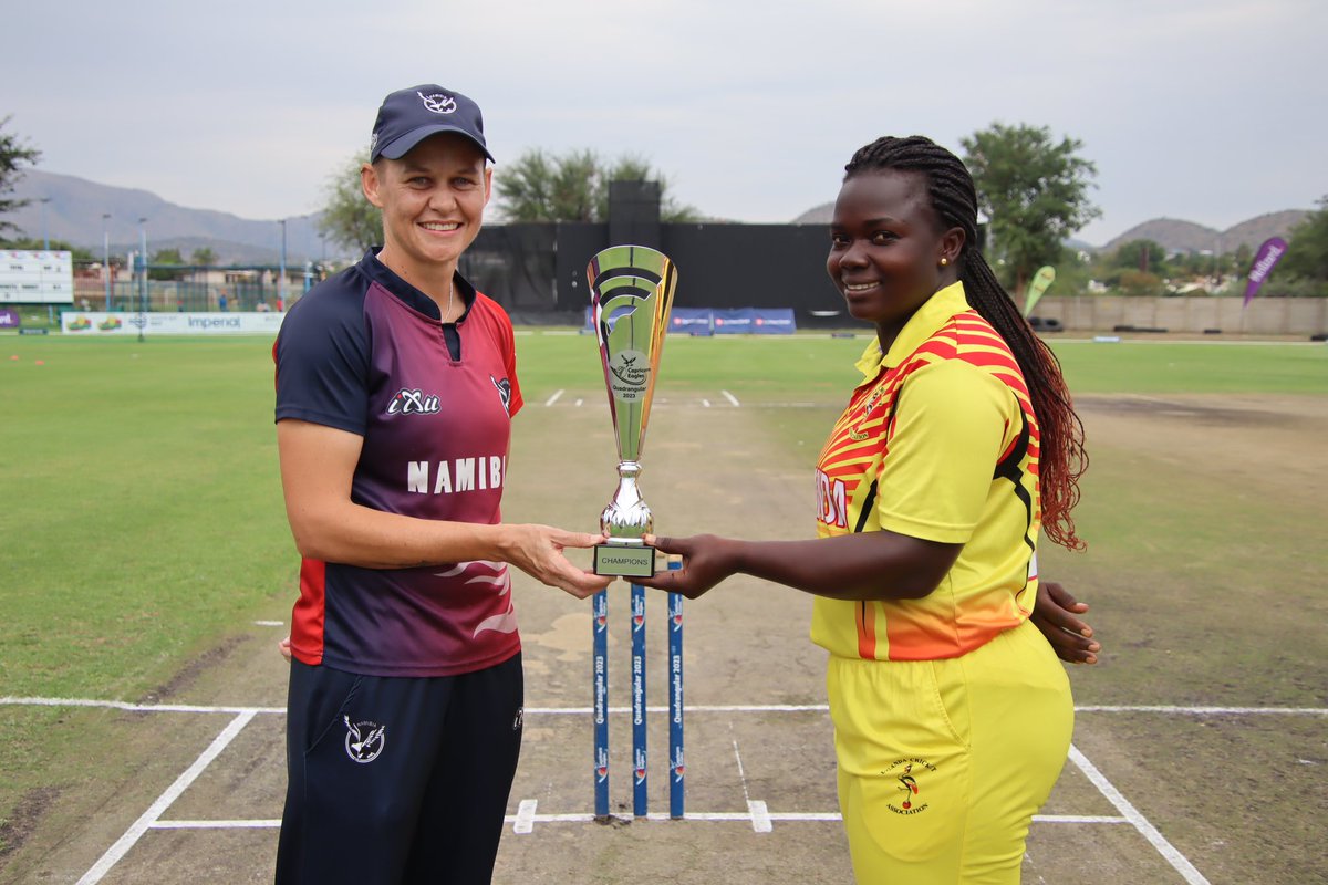 TouchlineSp0rts's tweet photo. #ThetouchlineCricket
The Victoria Pearls ๐บ๐ฌ win the Capricorn Eagles Quadrangular Series by 4 runs.
Uganda 93/5
Immaculate Nakisuyi 26 not out
Stephanie Nampiina 22
Namibia 90/4
Irene Alumo 2/8
#QuadrangularSeries https://t.co/310wHAqhNU