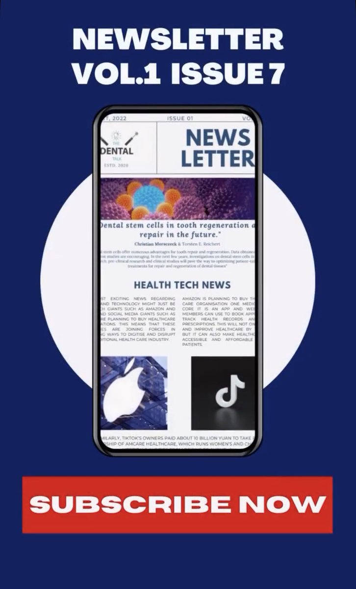 GMParacha's tweet photo. NEWSLETTER VOL 1 ISSUE 7 OUT THIS SUNDAY.

Subscribe to Pakistans first dental newsletter if you still haven’t, 1000 other dentists from all across Pakistan already have.

Link: https://t.co/HRS0Qkgmkt

Follow us on our instagram: @thedental.talk https://t.co/5BOX2KNKUG