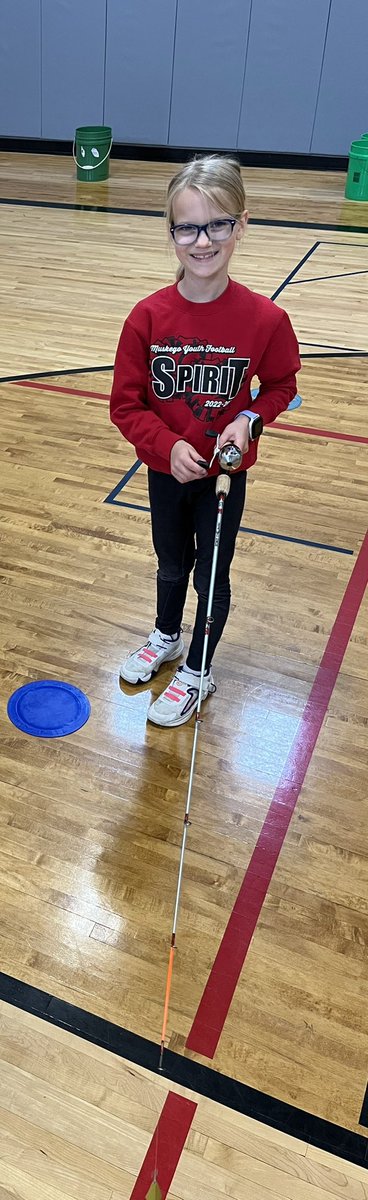 CoachCDSmith's tweet photo. Love this unit where students at @MVWolves get to learn and share what they know about FISHING! We learn about different fish in our area as well as conservation! #PhysicallyActive4Life #Inclusive @MuskegoNorwaySc @WDNR @BassProShops https://t.co/SQWkFcxstV
