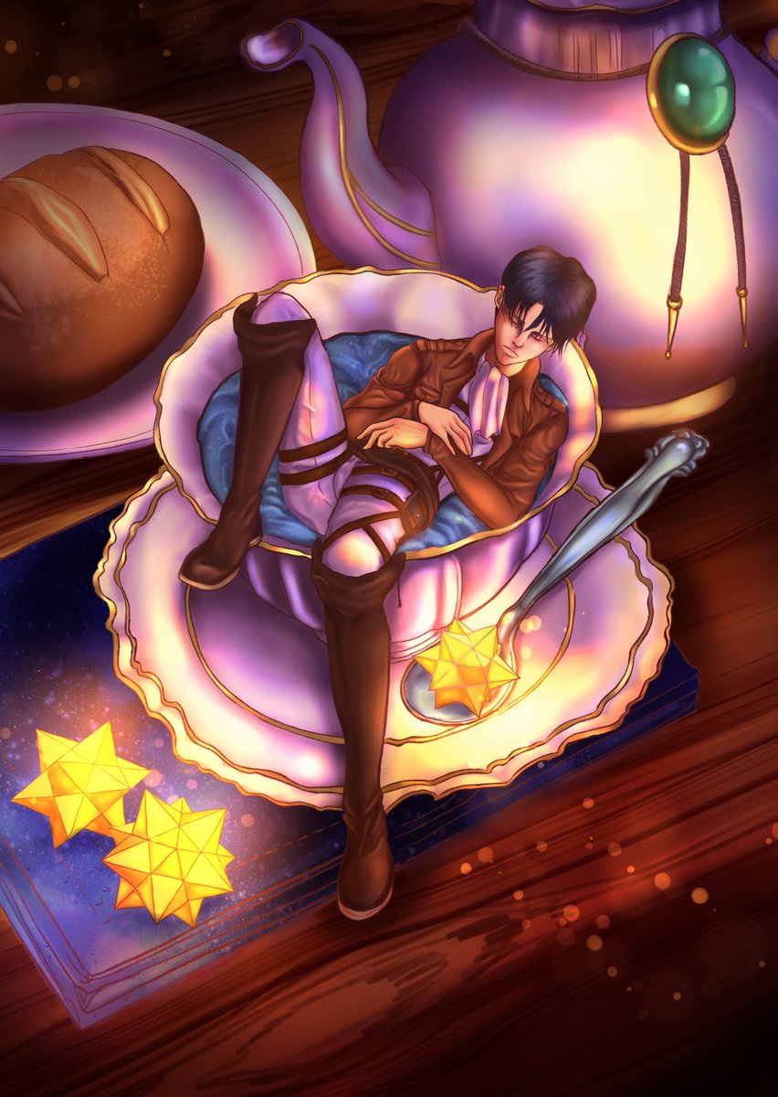 My piece for the <a href="/TiredZine/">Sleep on It: A Tired Characters Zine -RELEASED!!!</a> - big thank you's to the mods for putting all of this together and for giving me the opportunity. It was a pretty cool Christmas gift to get to draw the tiniest Levi Ackerman imaginable. #AttackOnTitan #リヴァイ