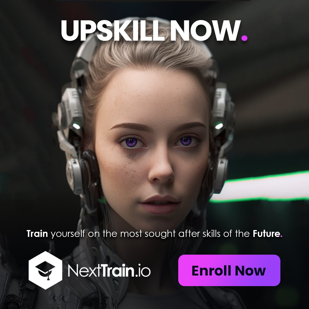 NextTrain.io is the perfect platform for professionals seeking to expand their skill sets and stay relevant in their industries. 
Follow us to stay up-to-date on the latest industry trends and to learn more about our future-proof courses.
#AI #web3 #onlinelearning