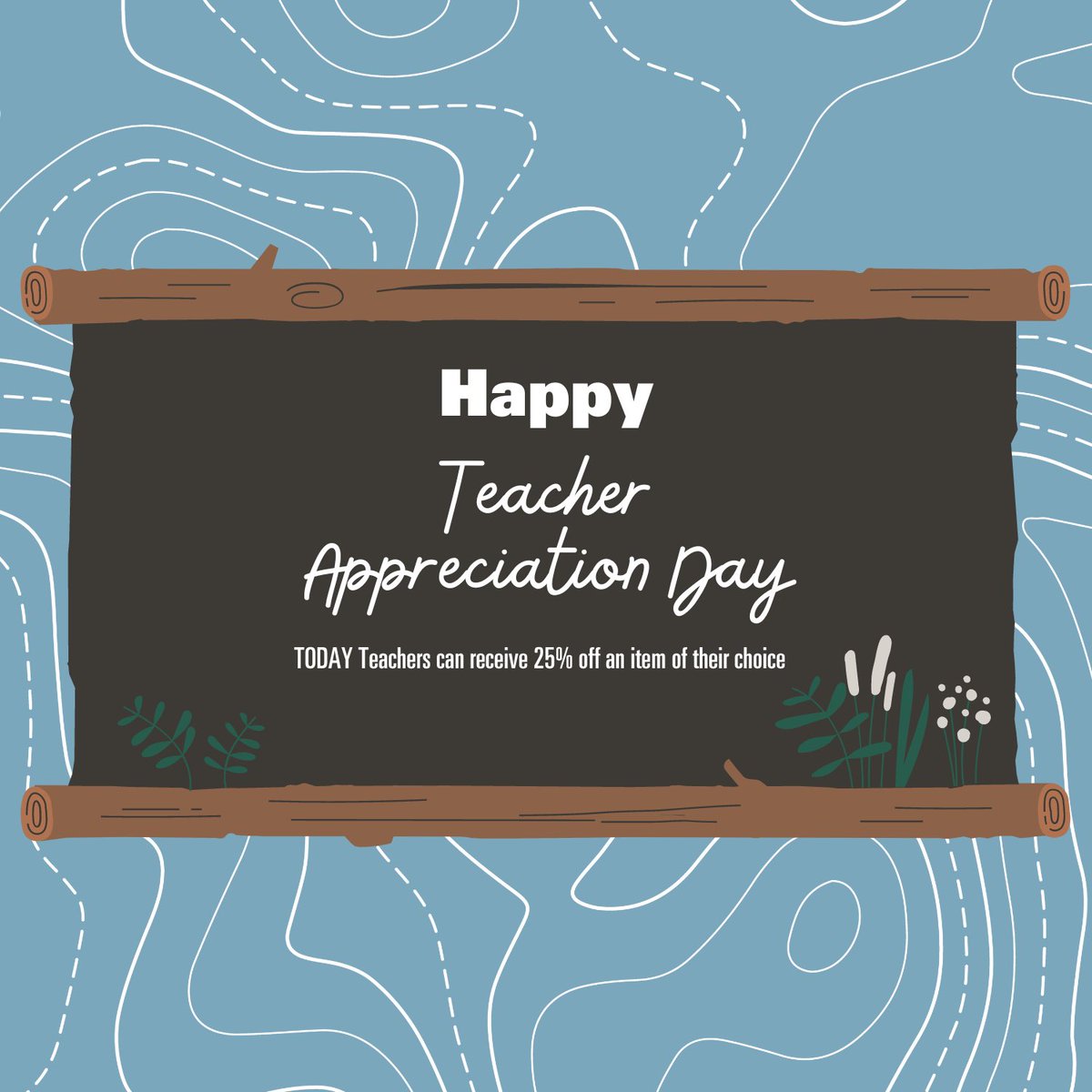 TODAY is National Teacher Appreciation Day and Everest is recognizing the hard work teachers do with 25% off an item of their choice. Thank you teachers for all you do!