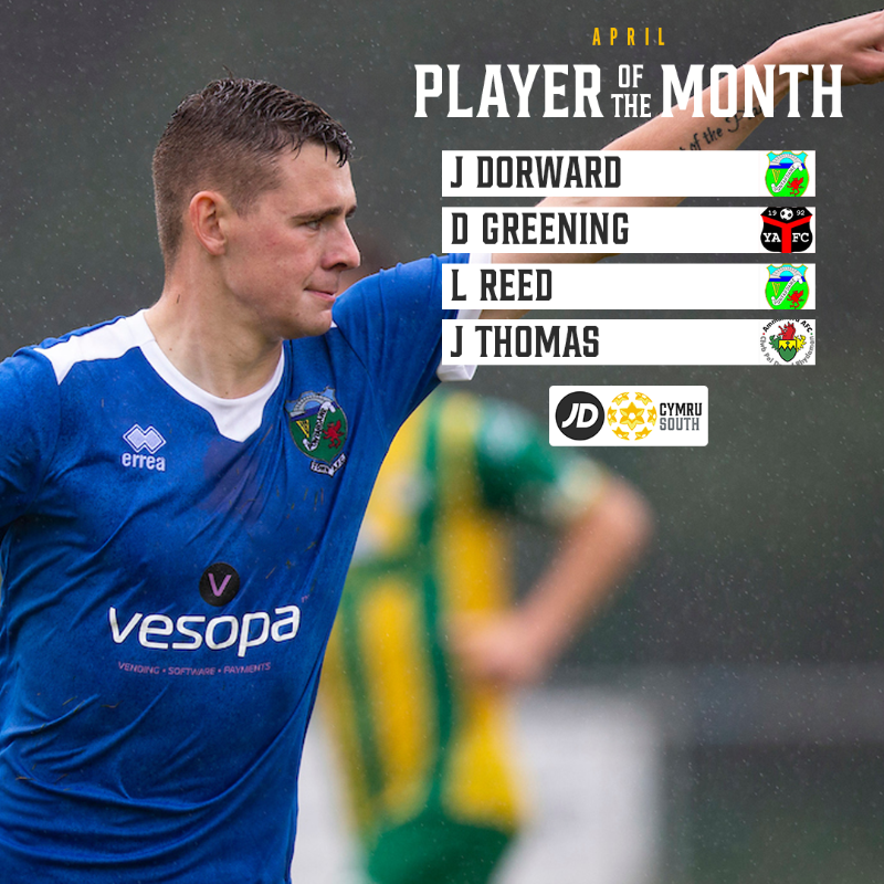 CymruLeagues's tweet photo. 🥁 Presenting the shortlist for April's Player and Manager of the Month awards across the #JDCymruLeagues.

🗳️ Pick your winners below, before the result is combined with a league and independent voting panel 👇
