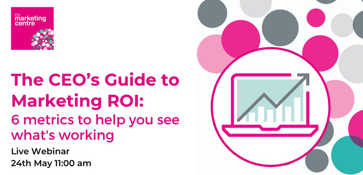 JeanMoncrieff's tweet photo. Are you having trouble measuring your marketing return on investment? Join @MarketingCentr for a live webinar on Wednesday the May 24th at 11am and learn practical examples for optimising your ROI. Register now! 
https://t.co/F7UvZDDkUw
#MarketingMetrics #ROMI #Webinar https://t.co/p5WpAPdm9P