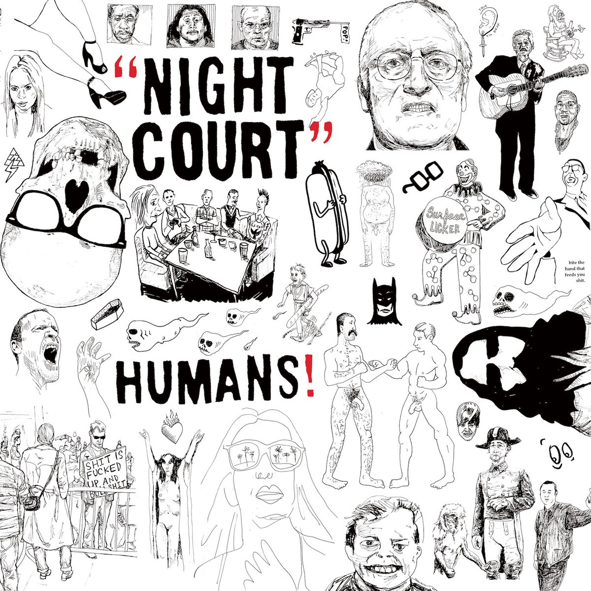 DebtOffensive's tweet photo. Introducing "Humans!", the brand new LP from Vancouver's @nightcourtpunk

Pre-orders are now live, shipping begins June 9th. The first 33 orders will receive a special limited edition lyric zine by the band! Co-released with Snappy Little Numbers. 

https://t.co/73Sbftsj34 https://t.co/9wEMe27y2N