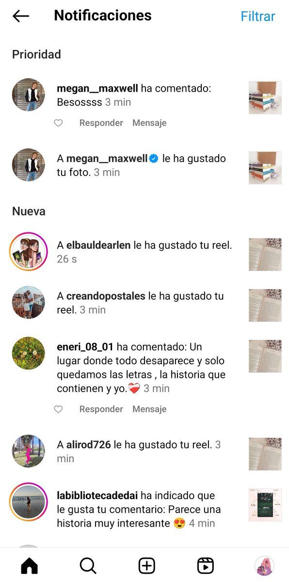 Megan Maxwell acaba de comentarme en una foto donde enseño uno de sus libros, que pretendo leer este mes. ¡La Megan Maxwell! O sea, eso sí que es ser una escritora 🤌