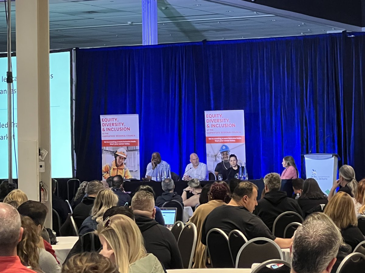 JananiPathy's tweet photo. Panellists from the skilled trades speak to Guidance Counsellors about increasing students’ awareness about various options that are available to match their skills and interests. @skillsontario https://t.co/BOmfnS1veM