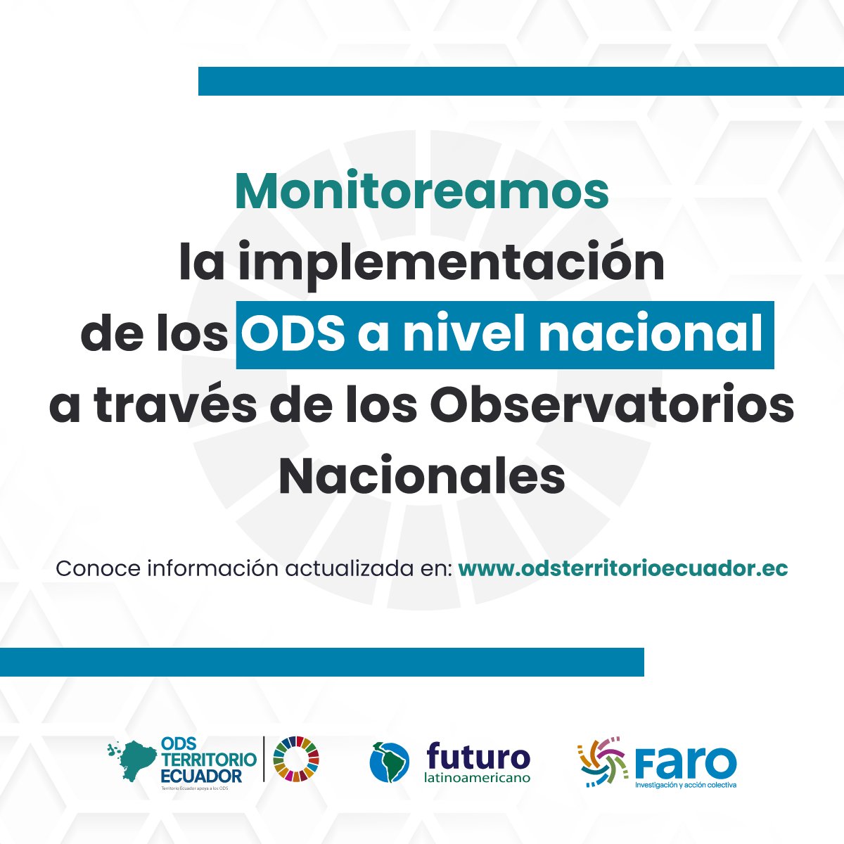#ODSTE2023 | Los observatorios nacionales son espacios de diálogo multiactor - multinivel que permiten el monitoreo y la interlocución entre el estado y la ciudadanía.🌎🤝
✅Visita nuestra nueva web: bit.ly/Web-ODS