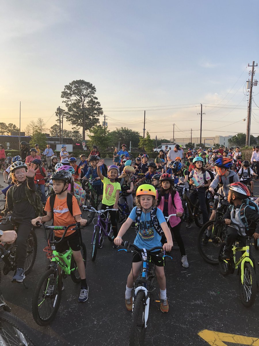 Sinclair Superstars bike to school! Thank you, Superstar Coach Gregor for making this happen!