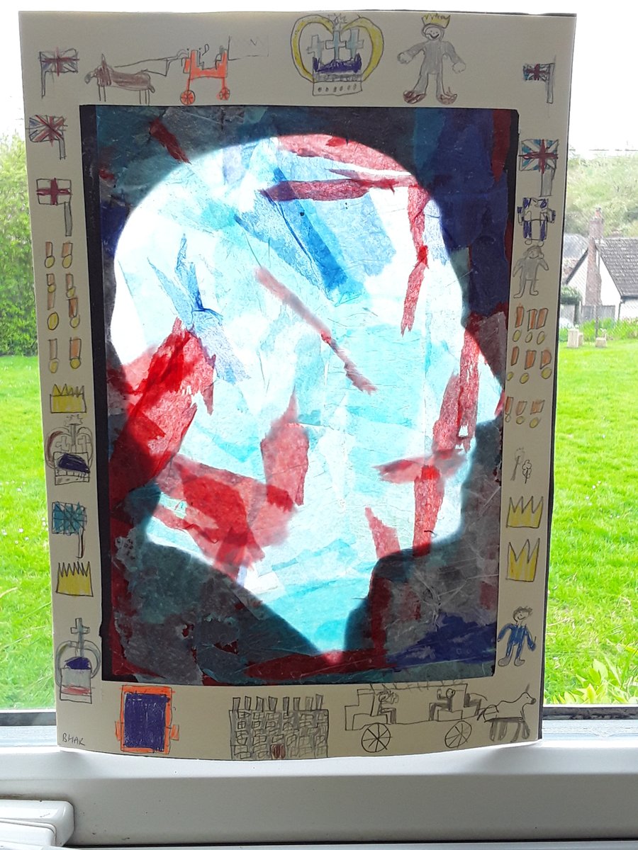 HartestSquirrel's tweet photo. Squirrel Class have created some King Charles III collage silhouettes which look very effective in our class window 🤴@hartestprimary #CoronationDay https://t.co/tvIuloLBCQ