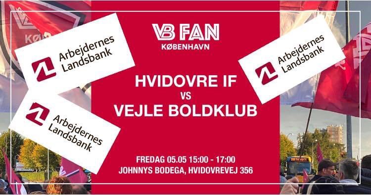 På fredag mødes vi på Johnnys Bodega i Hvidovre fra kl. 15.00 

Kom og vær med til festen

Der er en gratis øl til de 100 første (fra 15-16) sponsoreret af <a href="/ALbank_/">ArbejdernesLandsbank</a> 

Så håber vi at <a href="/Vejle_B/">Vejle Boldklub</a> giver festen en lykkelig afslutning! 

#VejleB
