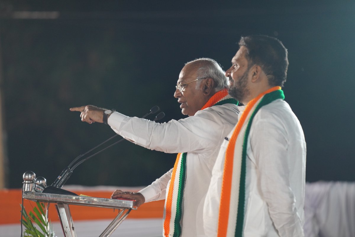 We won't budge until the corrupt BJP is removed from power!

📍 Humnabad, Karnataka