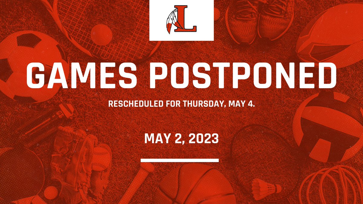 LCSRedRaiders's tweet photo. 🚨 | 𝙂𝘼𝙈𝙀𝙎 𝙋𝙊𝙎𝙏𝙋𝙊𝙉𝙀𝘿 

The Boys Tennis match at Urbana has been postponed to Thursday, May 4.

#GoBigRed | #LondonAthletics 

@drloukramer
@Mrs_Shaw1
@MGBrowning9
@CoachCut144 https://t.co/y6dzf2xMrR