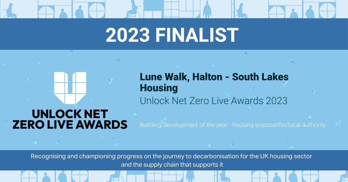 SLHNews's tweet photo. 🥳We're delighted to announce that we've been shortlisted for our Passivhaus, Lune Walk Development in Halton for:
🟢Collaboration of the year
🟢Building/development of the year - housing association/local authority
🟢Climate champion of the year – Charles Ainger, Chair of LVCLT https://t.co/FnFYbvIRIg