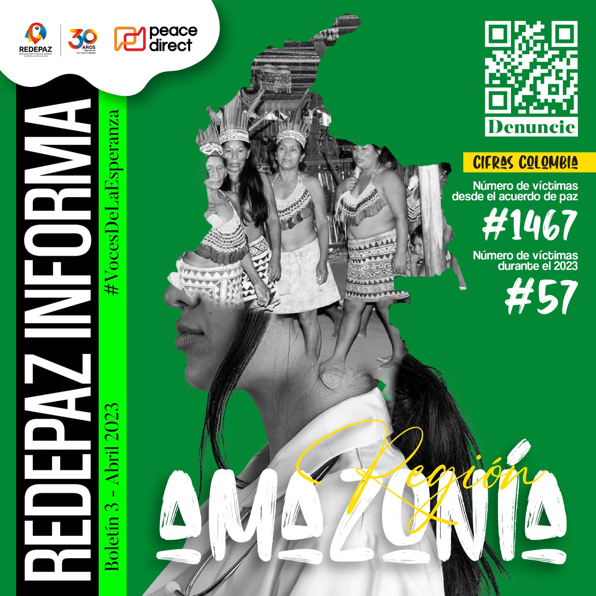 Redepaz_Oficial's tweet photo. #REDEPAZINFORMA #3 #Amazonía || Como parte de nuestro compromiso con la promoción del diálogo constructivo y la búsqueda de soluciones pacíficas para los conflictos regionales, #REDEPAZ continúa trabajando arduamente en este objetivo para alcanzar la #PazTotal e Integral. https://t.co/HD3GsSAiLb
