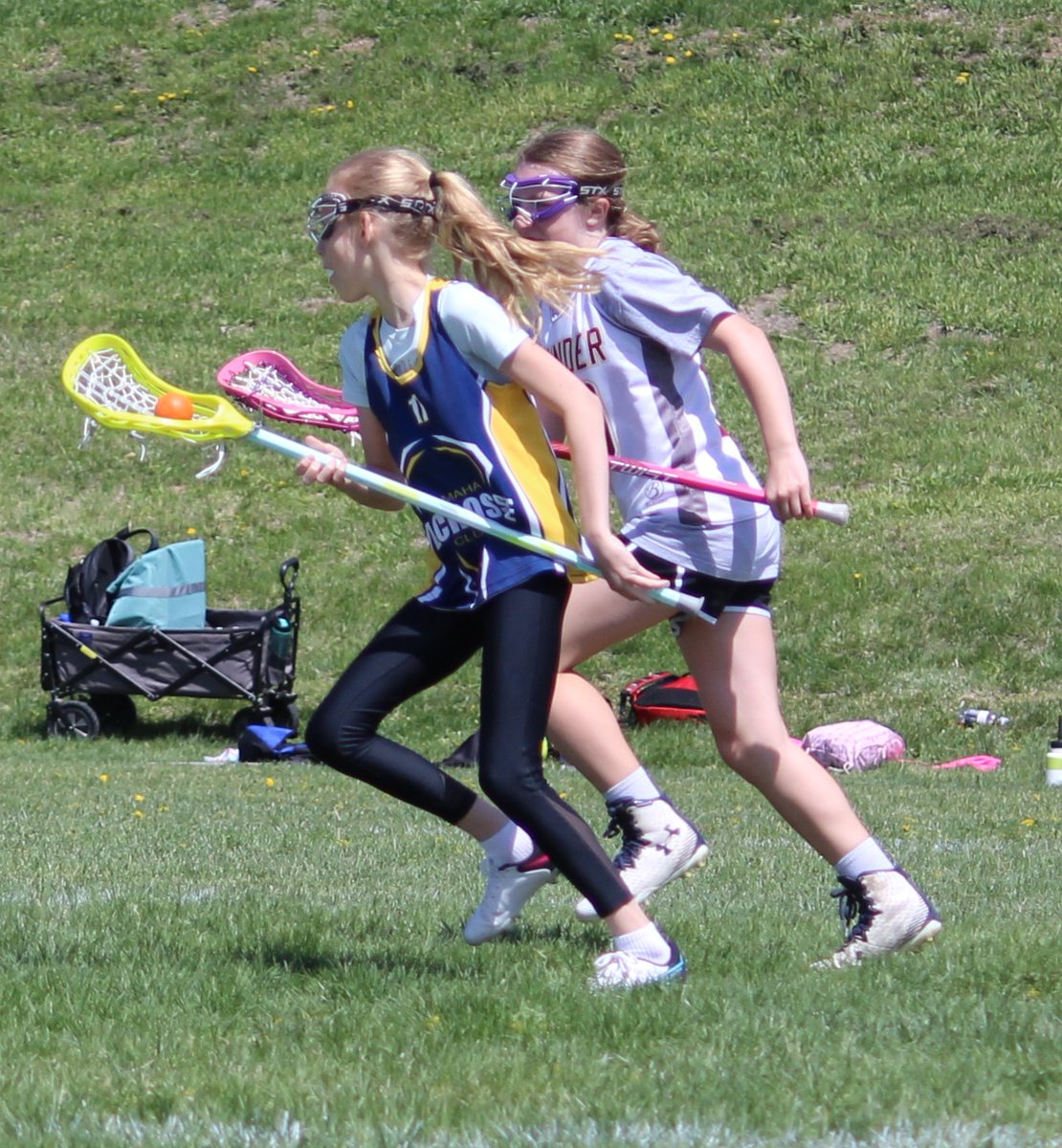Elkhorn Girls Lacrosse had a big weekend, with the 12U team winning all three games against Iowa teams in a Play Day at Bellevue West!  These girls have learned so much in 5 weeks...It's fun to watch them play!