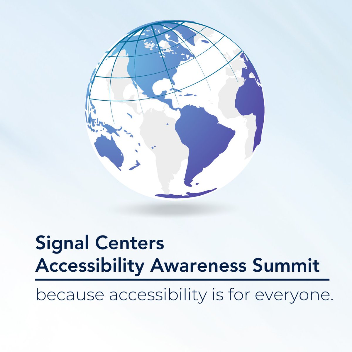 Mark your calendars and save the date for Signal Centers 5th annual Accessibility Awareness Summit held in-conjunction with Global Accessibility Awareness Day. 

For more information and registration, visit the link below! #sharetheepic 

myemail.constantcontact.com/Signal-Centers…