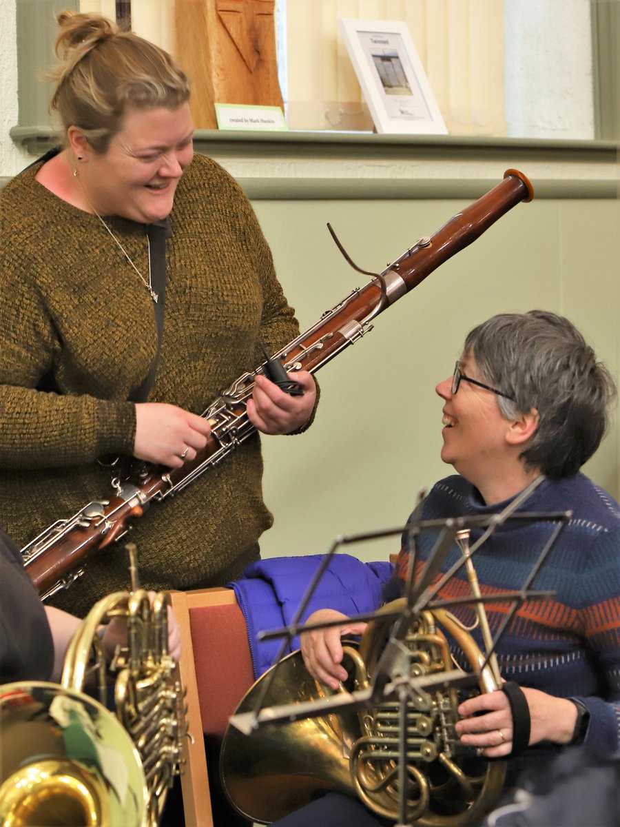 acltcc's tweet photo. @LouthWind 
Setting up and settling in for rehearsal - just two more to go before our concert at Tetney on the 12th May 😀 https://t.co/ivHt0WivjC