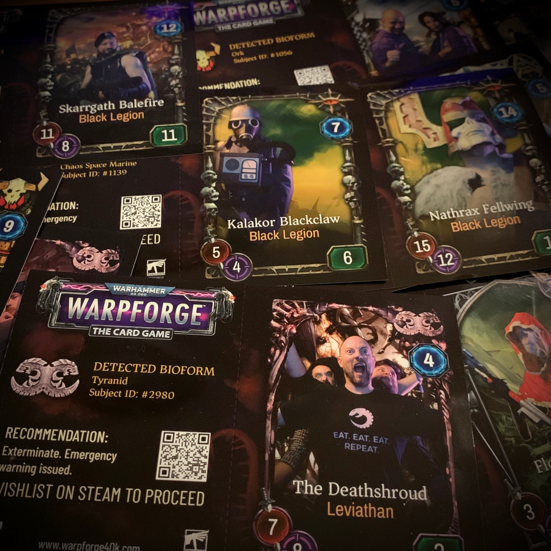warpforge40k's tweet photo. The Omnispex Chamber has now closed, having analyzed over 1,500 test subjects.
Thank you to all attendees! We'll reach out within the next few days to send you your digital card.
For the Omnissiah!
#WarpforgeFest #LegionsFest #Warpforge40K #HorusLegions #40k #wh40k #WHFest23 https://t.co/dDoIjhFO1E