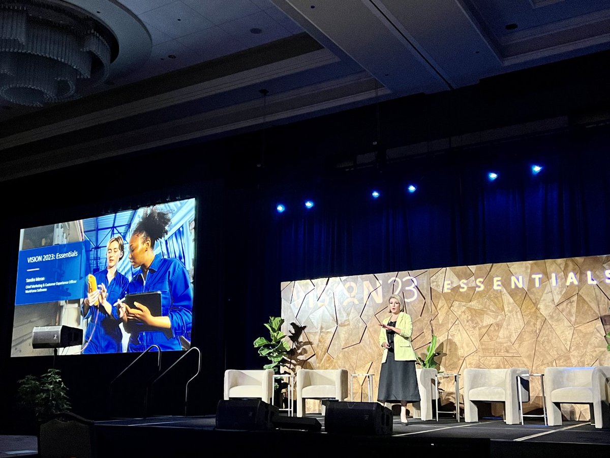 WorkForceSW's tweet image. We&apos;ve officially kicked off VISION 2023: Essentials! We have an exciting lineup of sessions coming today as we discuss how to lead our teams into the future of work. Our Keynote Address &amp;amp; Opening Session just concluded. #WFSVISION23 #MakingWorkEasy