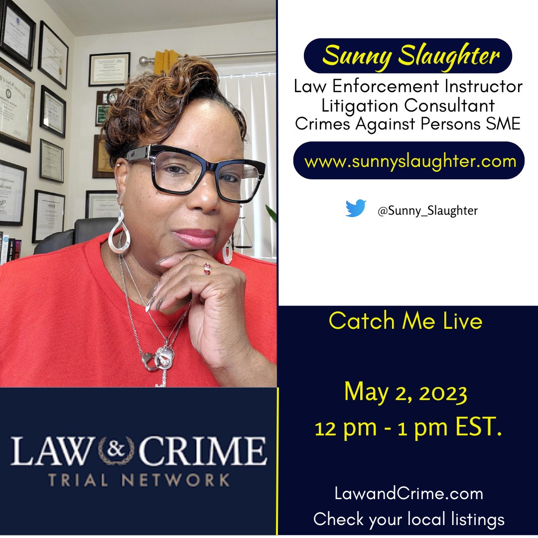 Sunny_Slaughter's tweet photo. Let's catch up with the latest crime cases of #LoriVallowDaybell, #LeteciaStauch, #EricRobinson, and more with host @michelleyutv https://t.co/l3urDAh78R