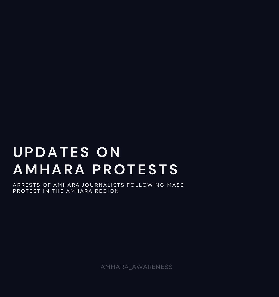 In response to coverage on the #AmharaProtests, security forces enforced a crackdown on journalists and media staff, particularly those who are ethnically Amhara. Despite condemnation by international human rights organizations, these journalists remain imprisoned: