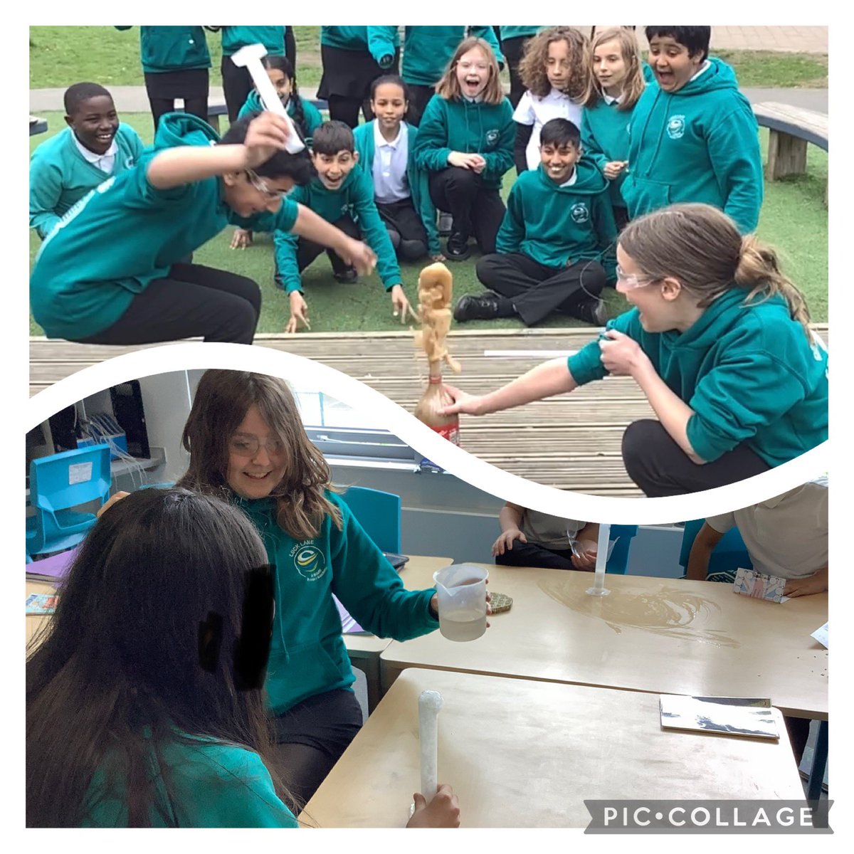 LuckLanepri's tweet photo. Year 6 have started exploring what happens when chemicals react to make new materials. Next we will be making careful observations over time to learn how oxidation works. #PSQM https://t.co/g9azfGHMRQ