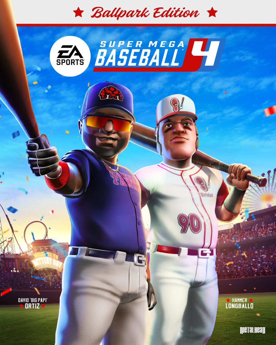 davidortiz's tweet photo. Excited to be on the cover of @SupMegBaseball with Hammer Longballo 🎮 
Check me out #SuperMegaBaseball4 ⚾
➡️ https://t.co/hpkBRcj2Fo https://t.co/rW4c3Ps2Bv