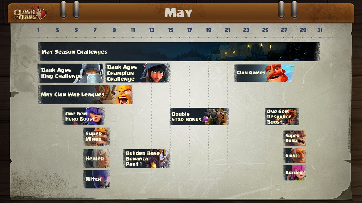 This May in Clash of Clans! 👇