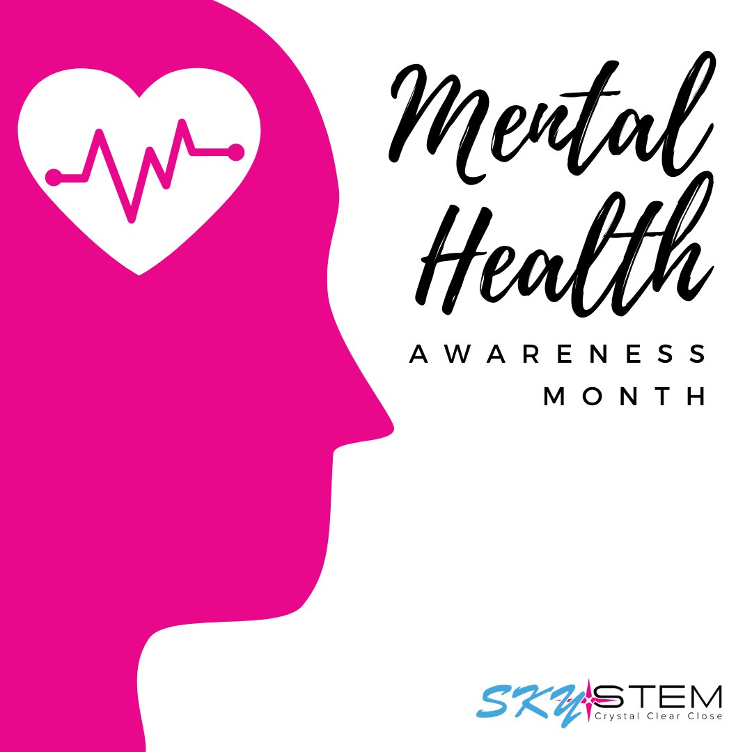 skystem's tweet photo. May is Mental Health Awareness Month! Your physical health is just as important as your mental health, put yourself first this month and all the months to come.
#SkyStem #Accounting #Financial #Professionals #Fintech #MentalHealthAwareness #MentalHealth #May https://t.co/KrjsSyreb4