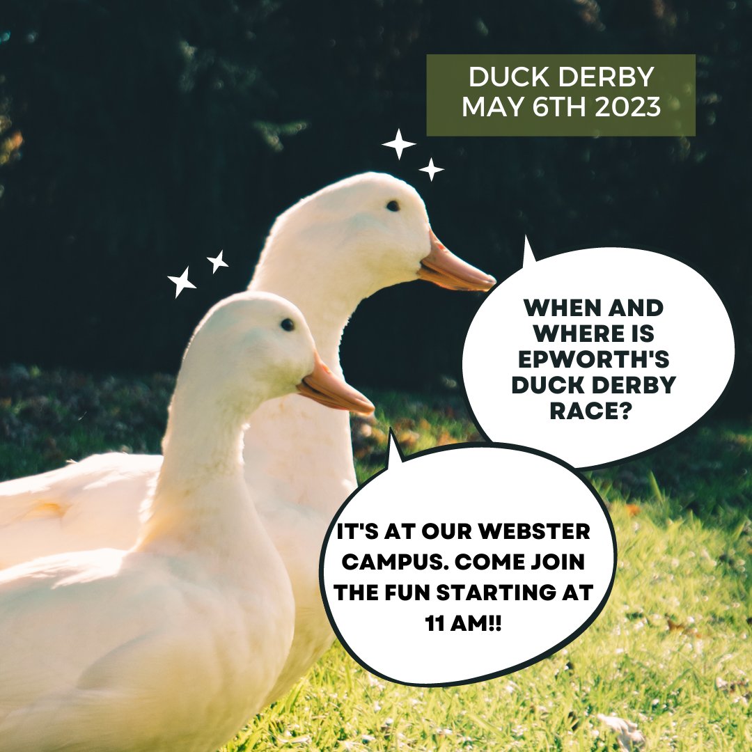 With only 4 days until race day, we wanted to make sure to give you so more specifics about race day! The event begins at 11 am and the first race will start around 11:15 am! Make sure to get here early if you still need to adopt ducks! We hope you are as excited as we are!!!