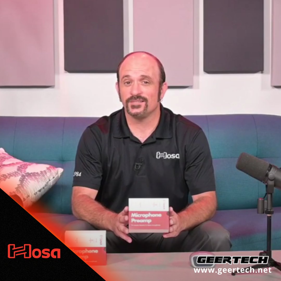 GeerTech's tweet image. Watch Zak from GeerTech unbox the new @HosaTech MPA-149 Microphone Preamp! The MPA-149 provides +26dB of gain to any low-output dynamic or passive ribbon microphone.
ow.ly/XOVp50O1LBP

#Audiogeer #GeerTech #GeerTalk #ProAudio #ProAV #ProAVL  #AVTweeps #hosa #HosaTechnology