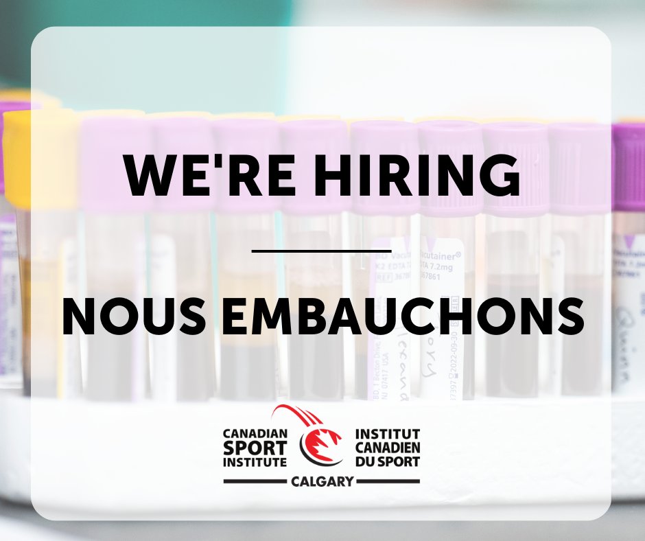CSIAlberta's tweet photo. JOB POSTING: CSI Calgary is accepting applications for Phlebotomist, Laboratory Assistant position. Application deadline: May 15th, 2023⁠
.⁠
CSI Calgary accepte les candidatures pour un Phlébotomiste, assistant de laboratoire. Date limite de candidature : 15 mai 2023⁠ https://t.co/oJUs2EM8pD