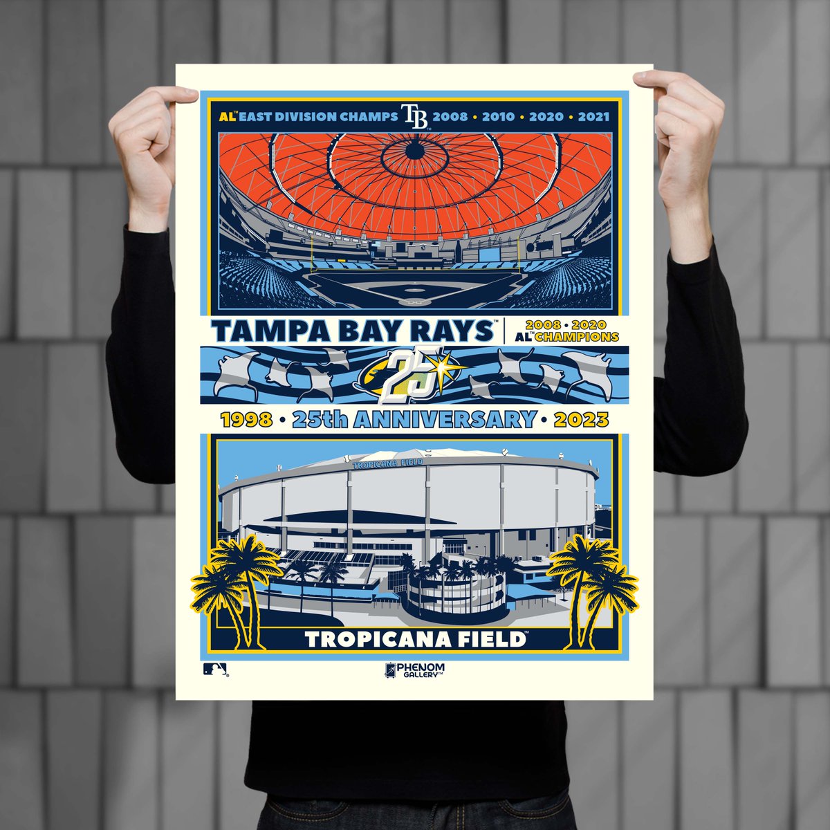 PhenomGallery's tweet photo. NOW ON SALE AT #TROPICANAFIELD
#tampabayrays @TheBayRepublic @RaysBaseball
#Gigprint #PhenomGallery #LimitedEdition 300
Available at the Authentication Store, located at Gate 1 next to the Main Team Store.
Signed and numbered by artist #Stolitron
• #RaysUp #TampaBay • https://t.co/Mva2fjEKvl