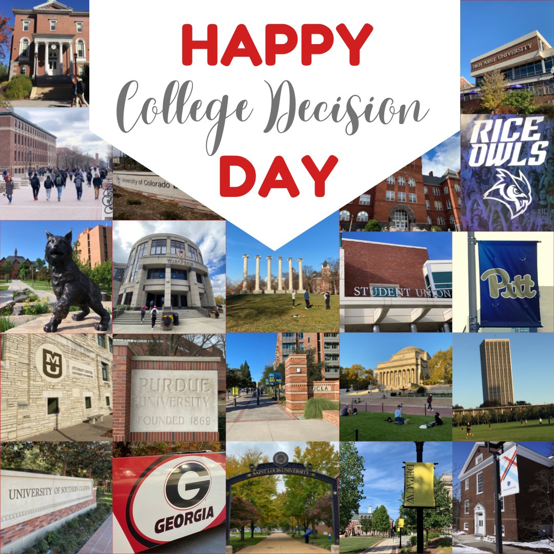 Happy College Decision Day!

#CollegeDecisionDay #NationalCollegeDecisionDay