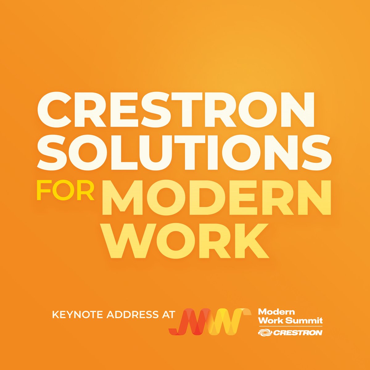 <a href="/Crestron/">Crestron</a> has announced its livestream event for Modern Work Summit 2023 on May 23, 2023 at 4pm CET/10am ET. The two-day event will feature digital enterprise leaders from companies including <a href="/Microsoft/">Microsoft</a>, <a href="/Zoom/">Zoom</a>, and @Comcast to discuss the #FutureofWork: bit.ly/3LpuAzU