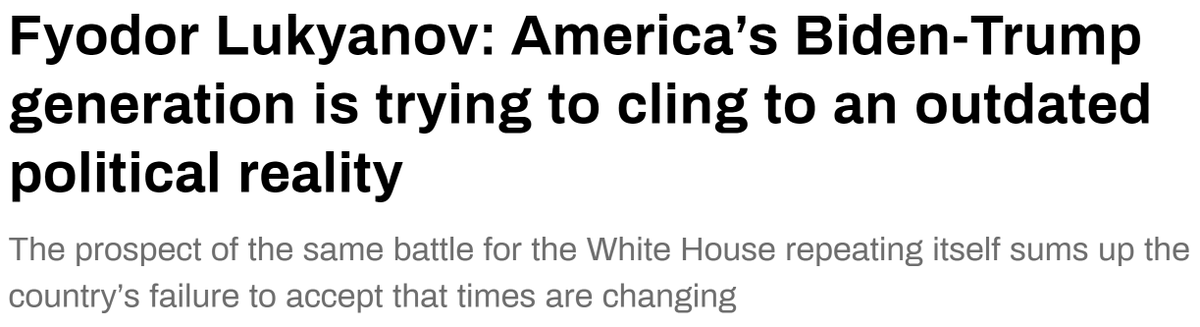 Yup, that's what happens when the Mono-Party options are two 0ldAss corrupt entitled morally-bankrupt individuals. The American Oligarchy is an existential rot that trickles down, poisoning the minds and souls of the entire society.

rt.com/news/575654-am…