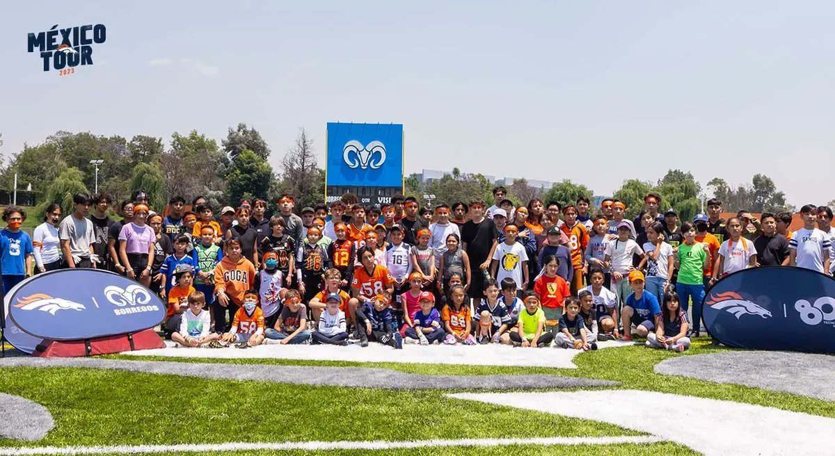 Broncos's tweet photo. “This is the first commitment of its type and amount of any team, and the first sign of any involvement at this level by an NFL team.” 

Denver Broncos Foundation grants more than $100,000 to help @nflmx support youth in México » https://t.co/C5eVq6ERmh https://t.co/bZegcpRJEo