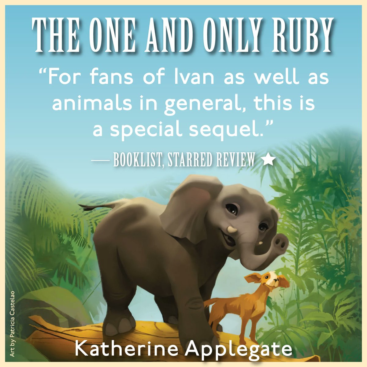 'My uncle Ivan is a gorilla. My uncle Bob is a dog. Families can be complicated.' 🦍🐕🐘 It's Ruby's turn to tell her story — #TheOneAndOnlyRuby is out today! #mglit readers, I'm so excited to hear what you think. 💙 harpercollins.com/products/the-o… @HarperChildrens