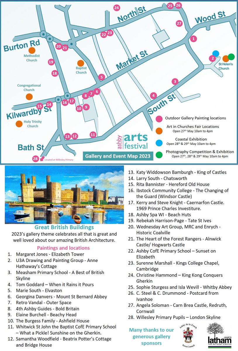 AshbyArtsFestival (@ashbyartsfest) on Twitter photo Our Giant Outdoor Gallery trail map is now available to download
ashbyartsfestival.co.uk/wp-content/upl… Our Giant Outdoor Gallery trail map is now available to download
ashbyartsfestival.co.uk/wp-content/upl…