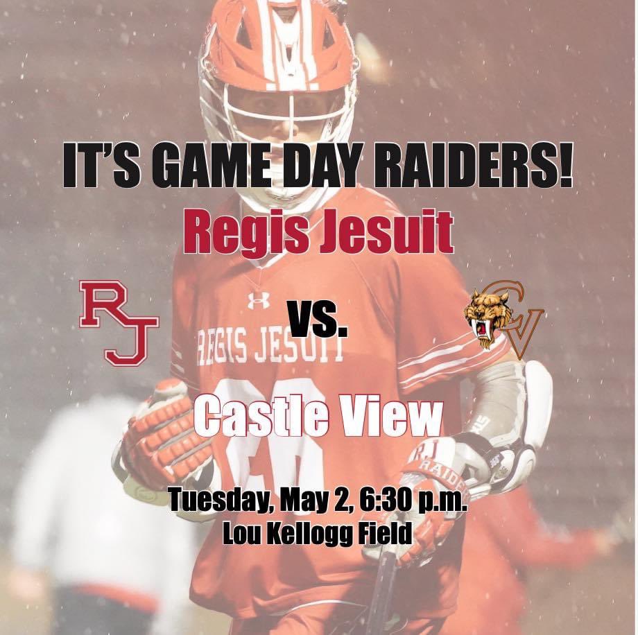 It’s a whiteout for our home game! Come support your Regis Jesuit Raiders for Senior Night!
#regisjesuitathletics
#rjhsbdlacrosse
#chloesimonsphotos
#seniornight