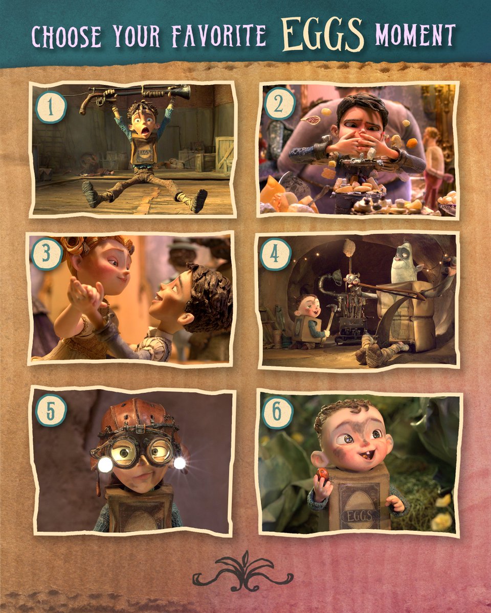 It isn’t easy being a human orphan who thinks he’s a Boxtroll. Which of these memorable Eggs moments from #Boxtrolls is your favorite?